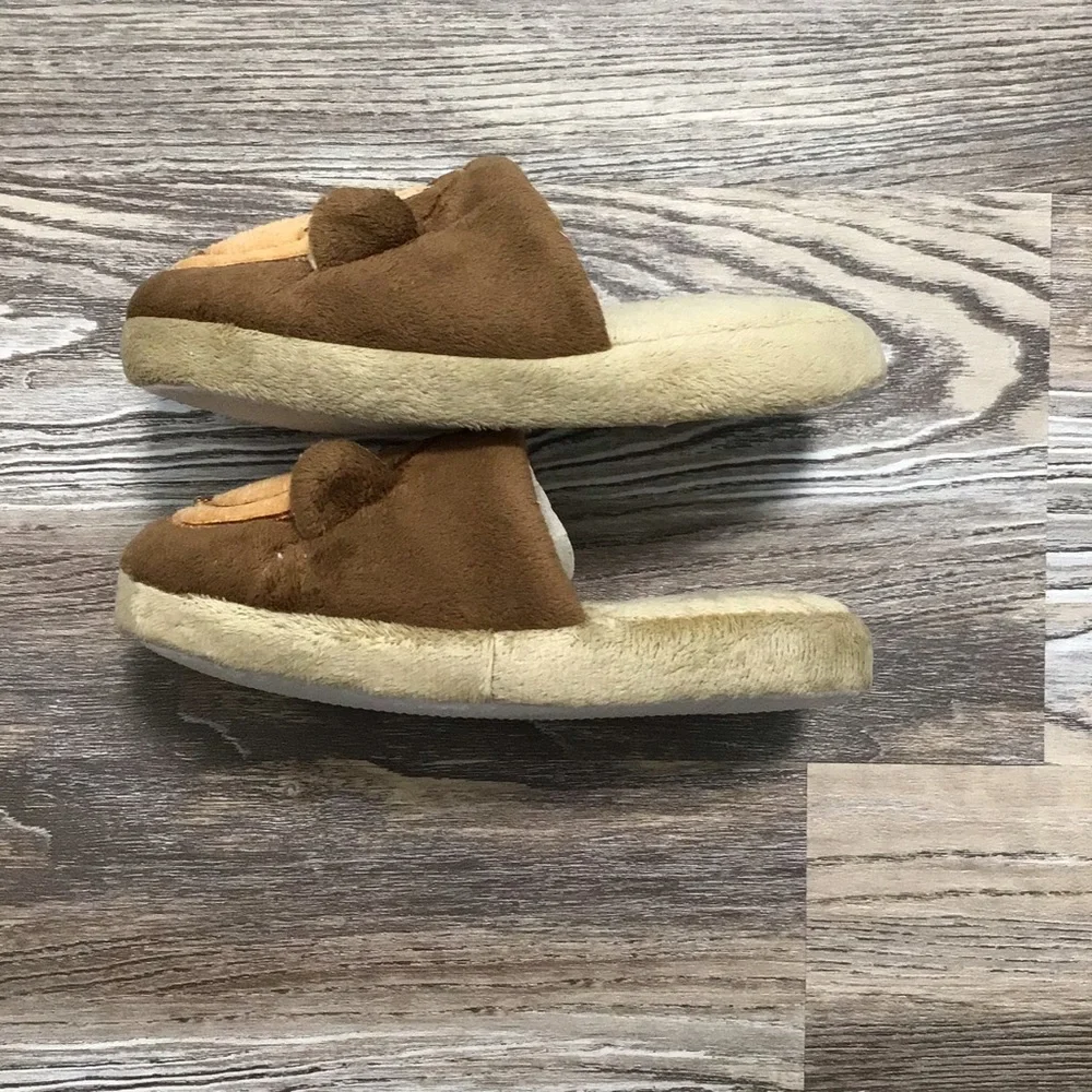 Avon Blinky Buddies Monkey Brown Slippers Small 11-12 NWT